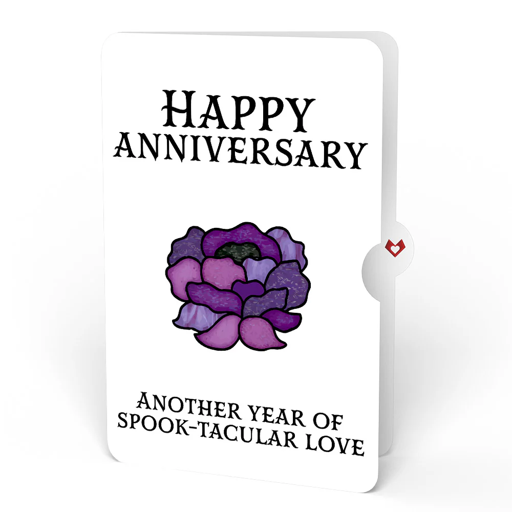 Moonlit Amethyst Anniversary Suncatcher Bouquet and Sentiment Set - Image 4
