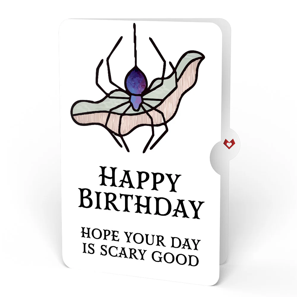 Moonlit Amethyst Birthday Suncatcher Bouquet and Sentiment Set - Image 4