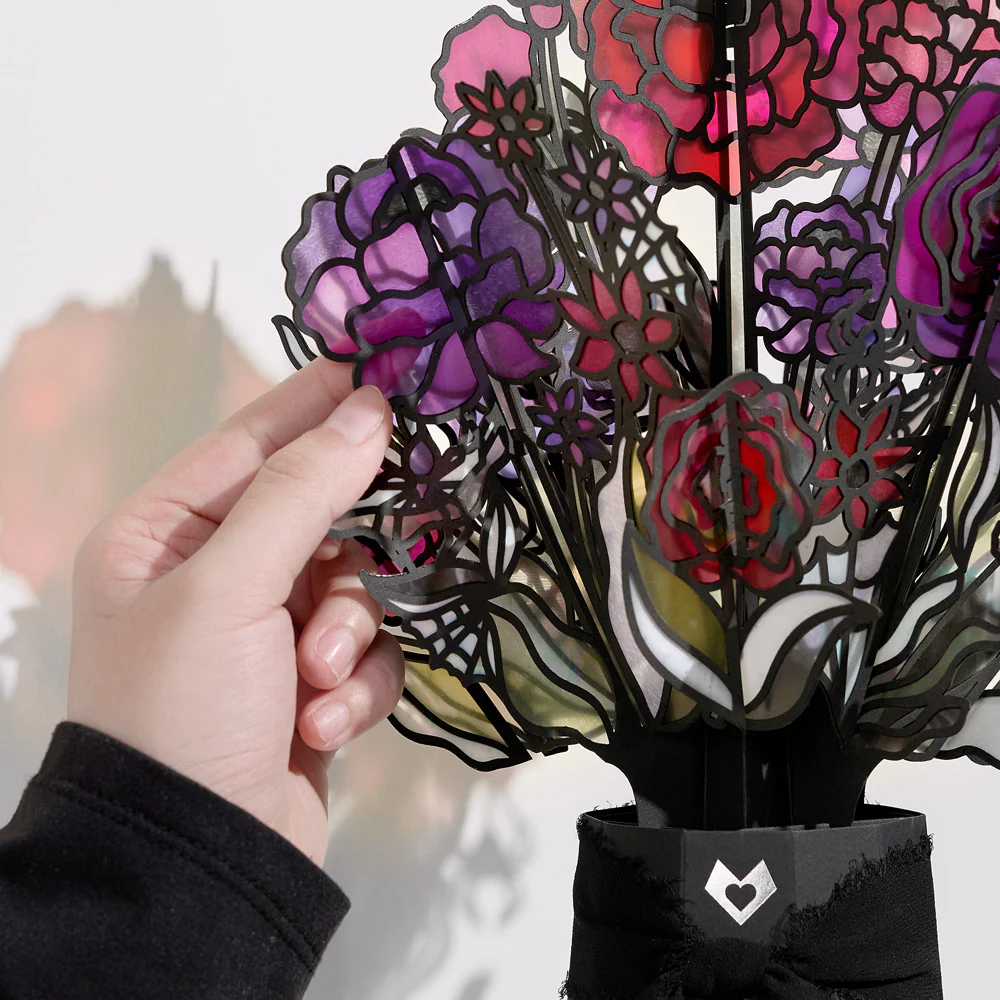 Moonlit Amethyst Halloween Suncatcher Bouquet and Sentiment Set - Image 3