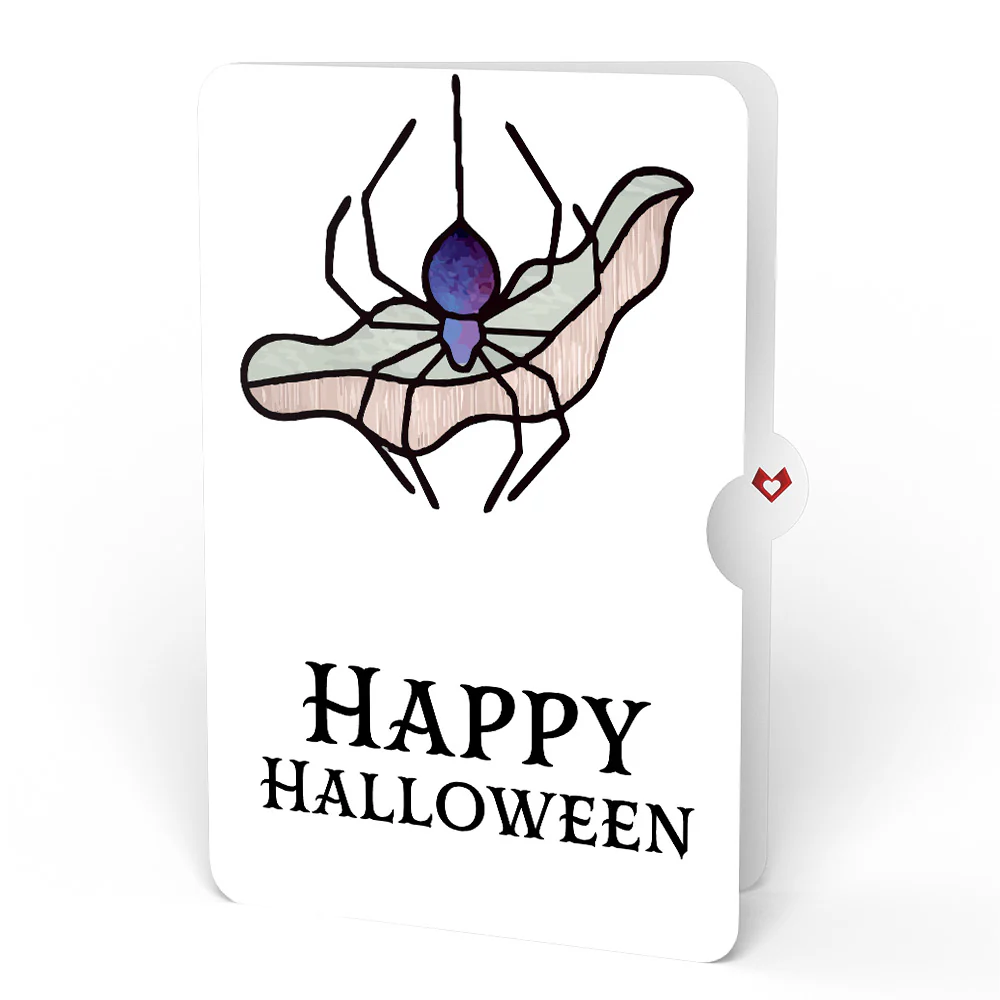 Moonlit Amethyst Halloween Suncatcher Bouquet and Sentiment Set - Image 4