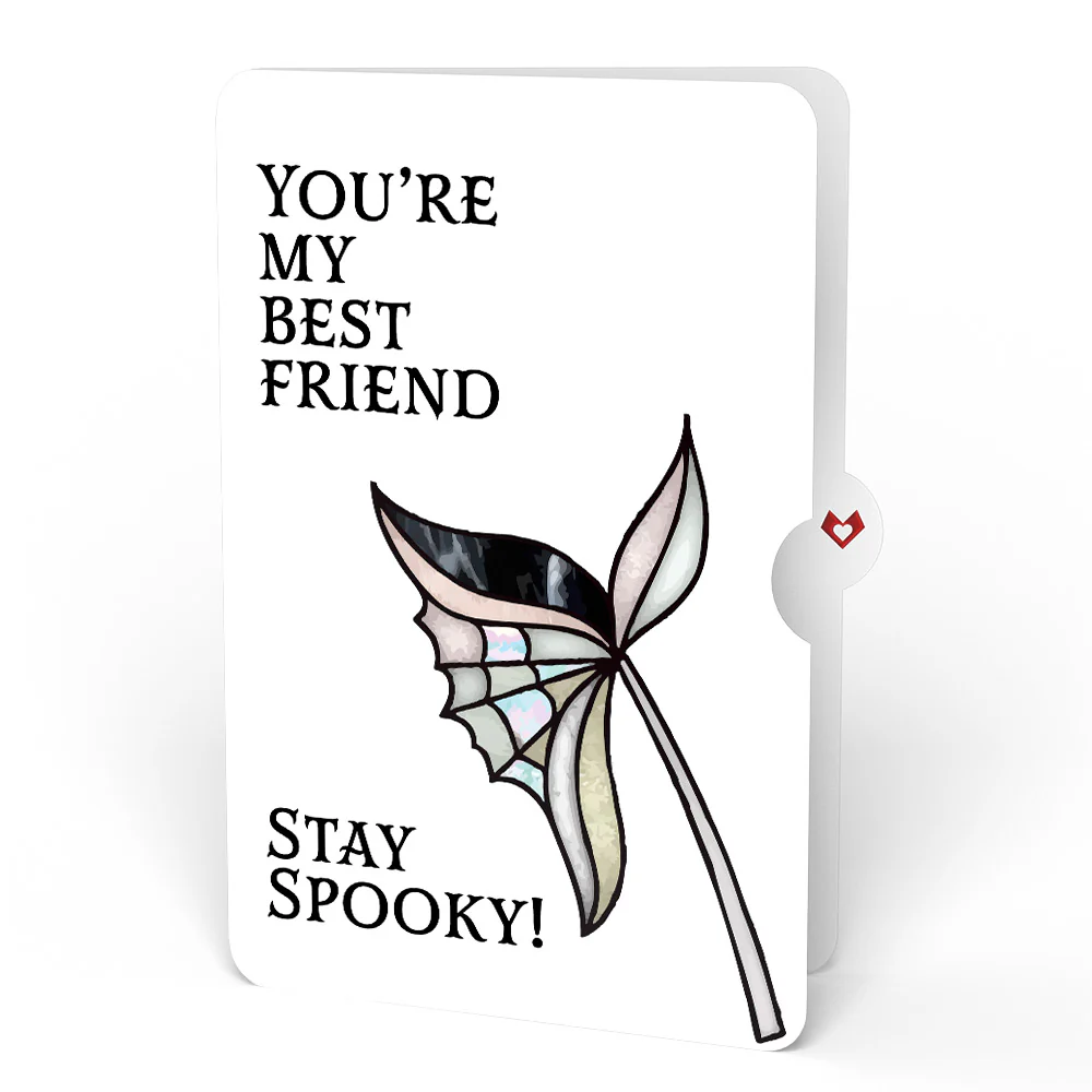 Moonlit Amethyst Halloween Suncatcher Bouquet and Sentiment Set for Best Friend - Image 4