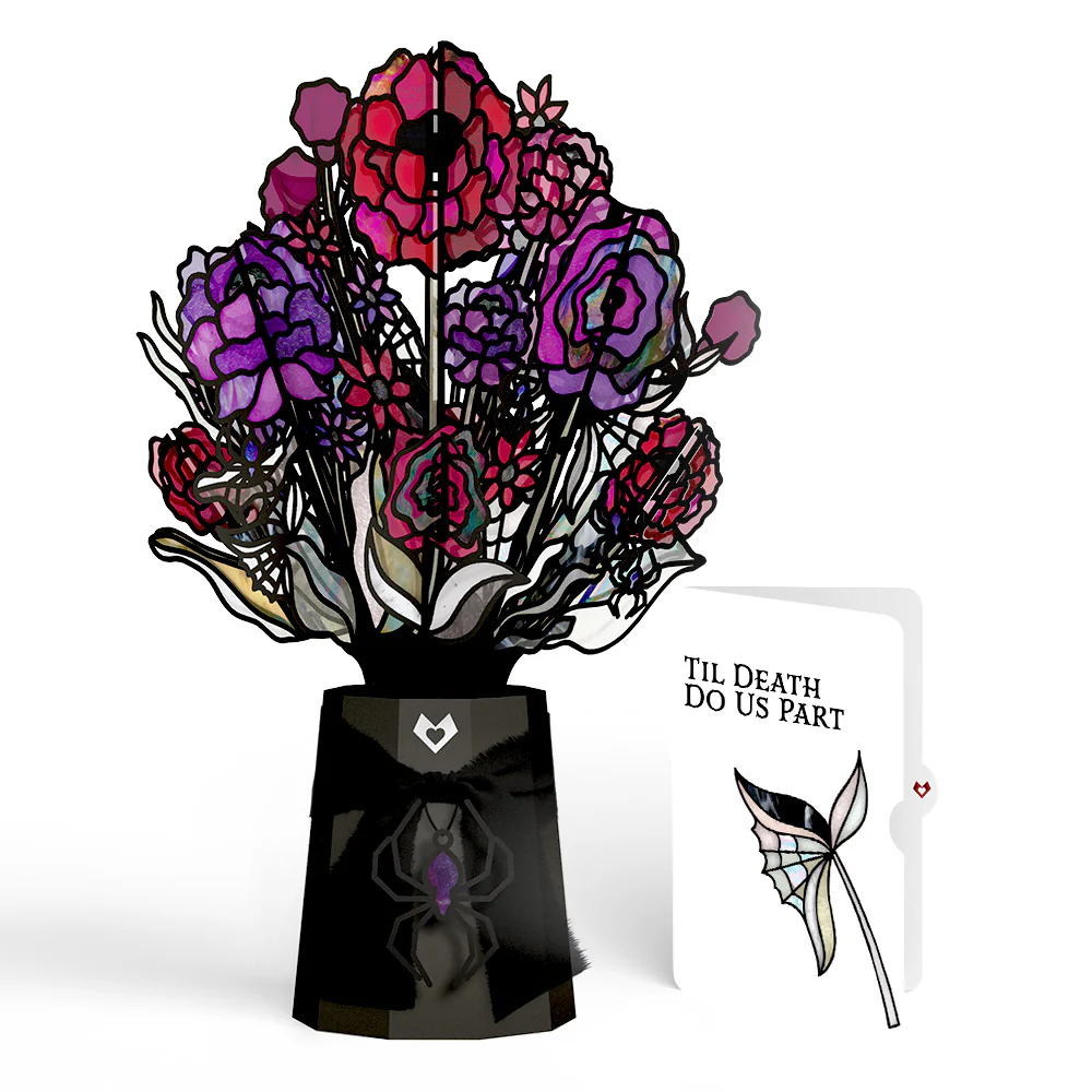 Moonlit Amethyst Love Suncatcher Bouquet and Sentiment Set