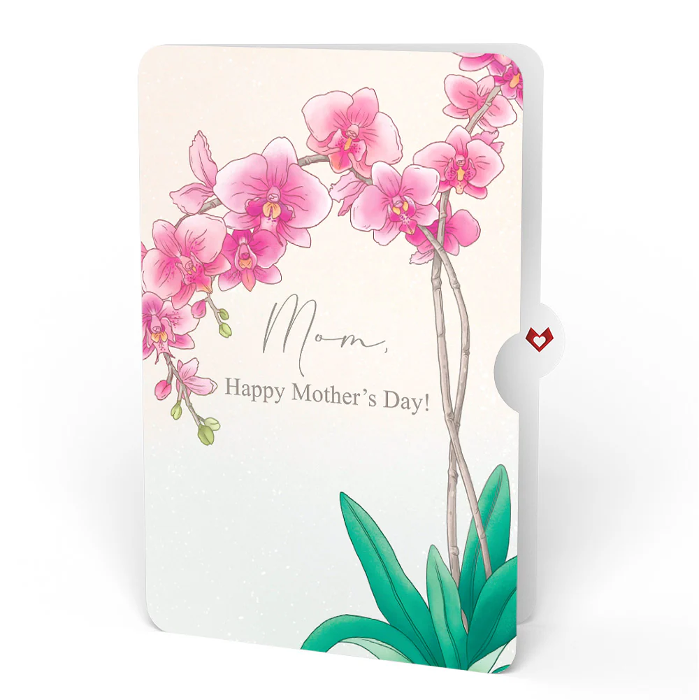 Mother’s Day Orchid Pop-Up Card and Sentiment Set for Mom - Image 4