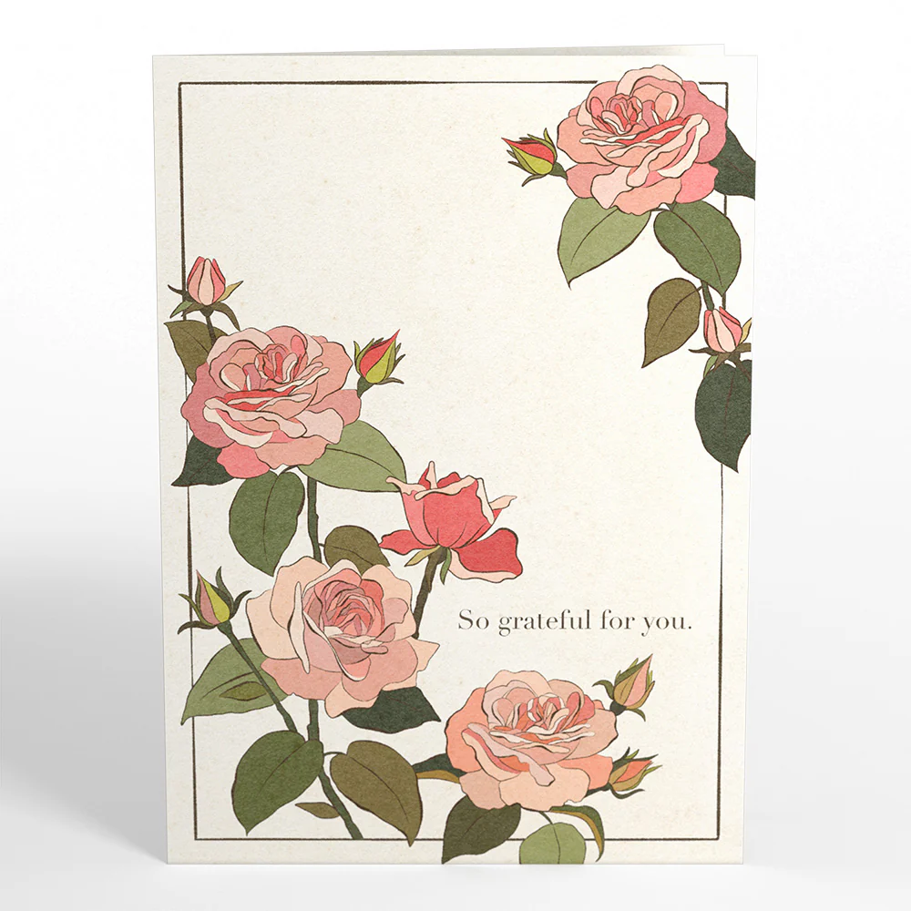 Mother's Day Grateful For You Roses Pop-Up Card - Image 5