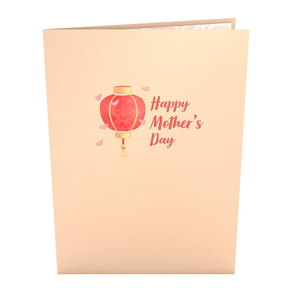 Mother's Day Red Sakura Pop-Up Card - Image 4