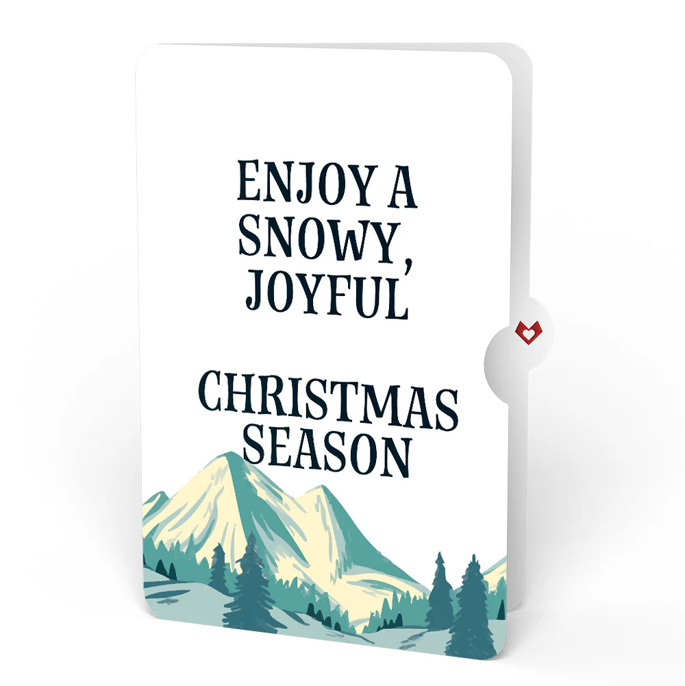 Mountain Ski Adventure Christmas Pop-Up Card and Sentiment Set - Image 4