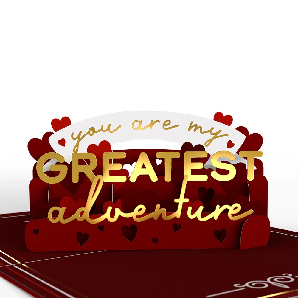 My Husband, My Greatest Adventure Pop-Up Card - Image 2