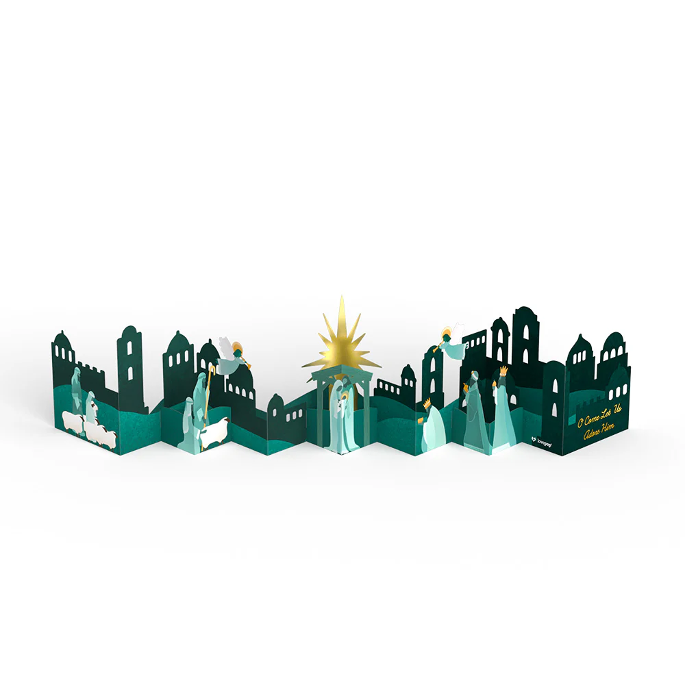 Nativity Scene Loooooong Card™ (Expands to 2 feet) - Image 5