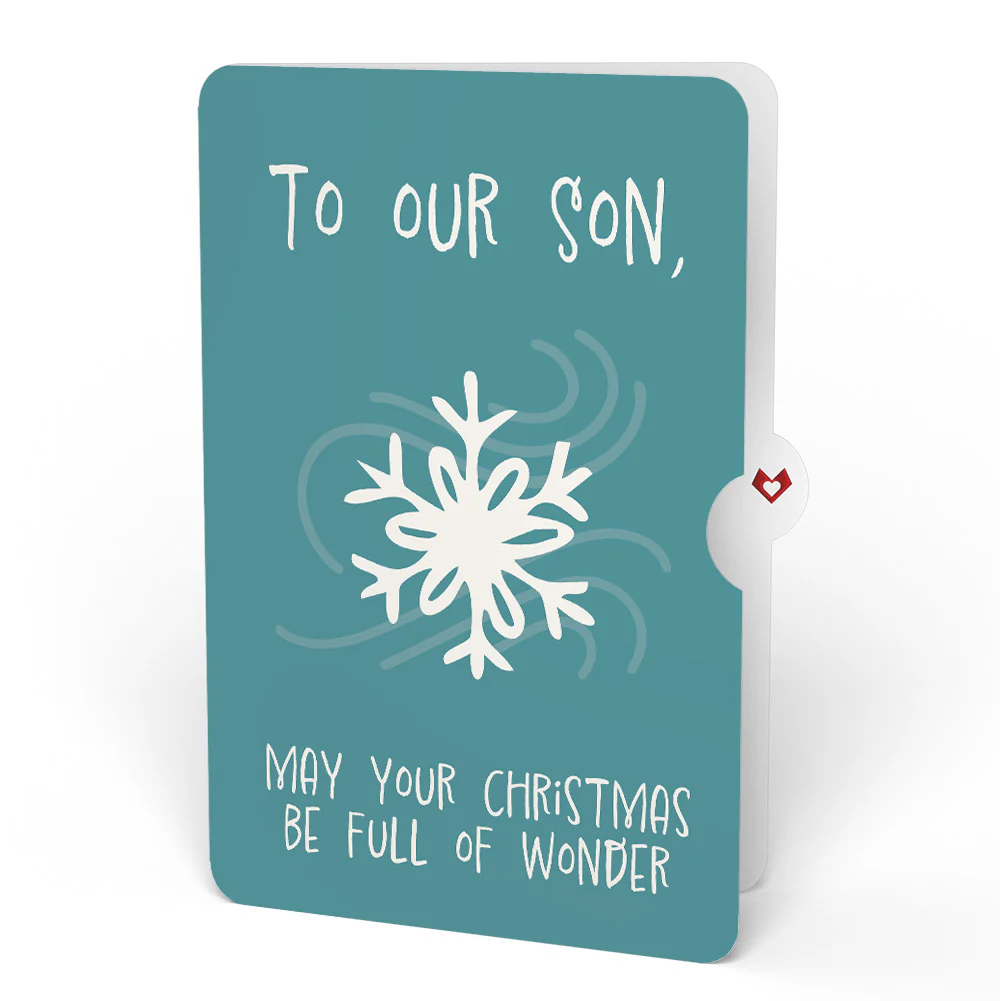 Nature's Light Polar Bear Christmas Suncatcher Card and Sentiment Set for Son - Image 4