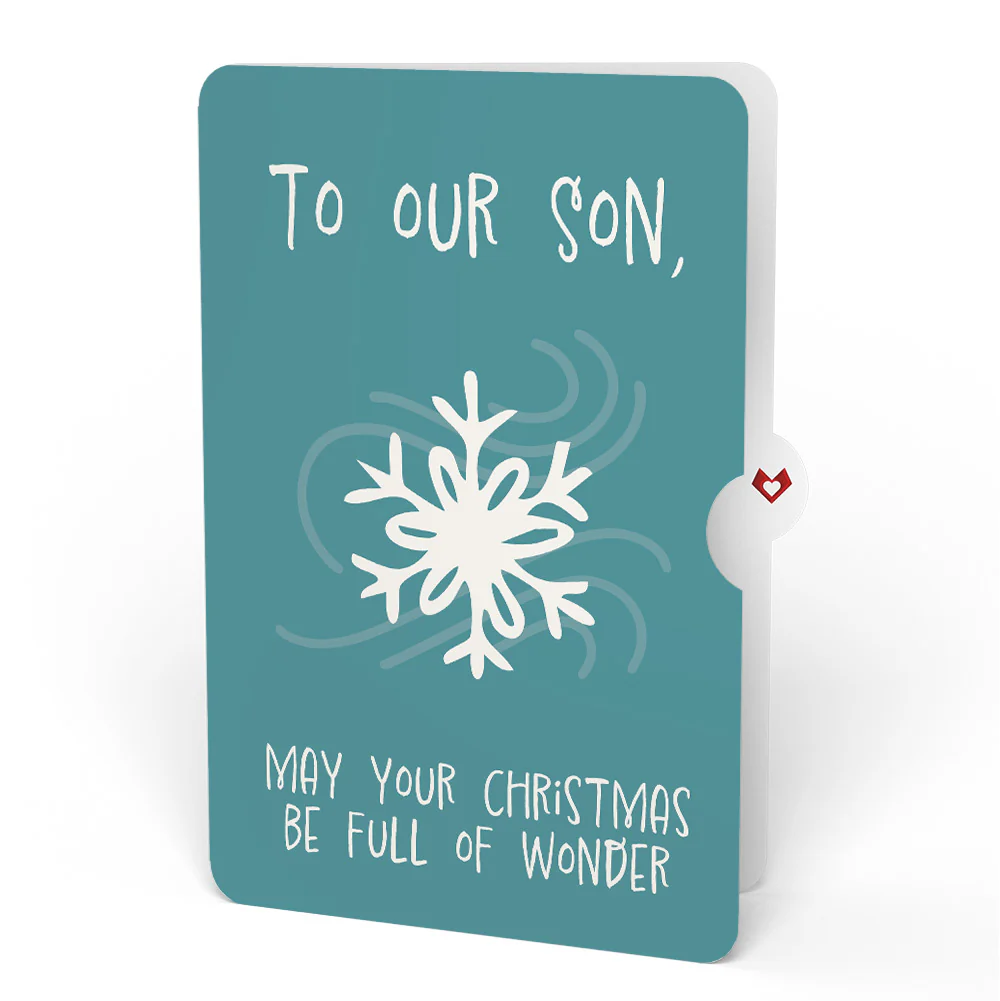 Night Sky Santa Sleigh Christmas Pop-Up Card and Sentiment Set for Son - Image 4