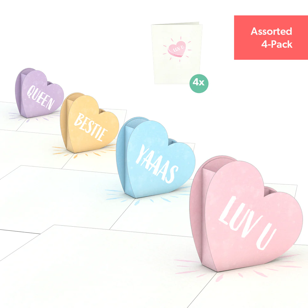 Love Hearts Notecards (Assorted 4-Pack) - Image 10