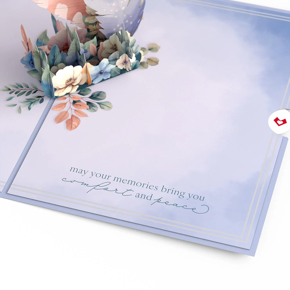 Nothing Loved Is Ever Lost Sympathy Pop-Up Card - Image 3