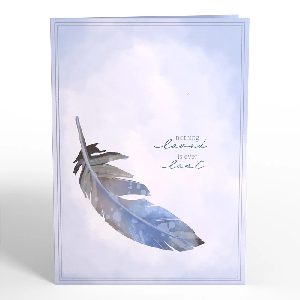Nothing Loved Is Ever Lost Sympathy Pop-Up Card - Image 6