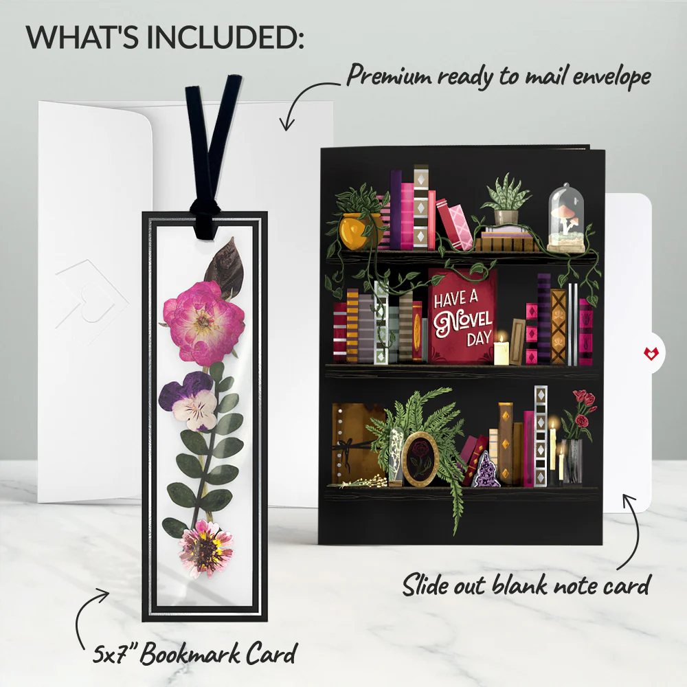 Novel Day Petal Pressed™ Bookmark Card - Image 6