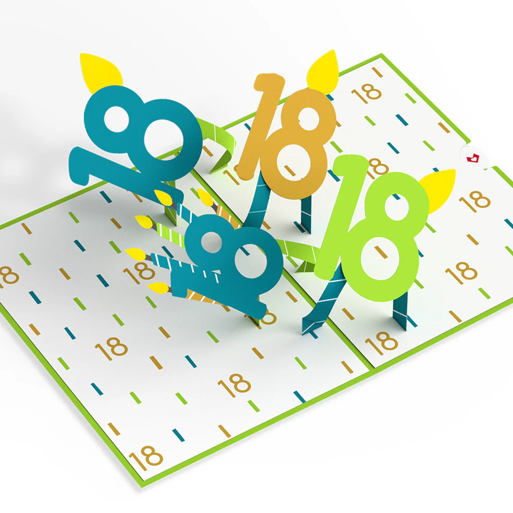 Official Adult 18th Birthday Pop-Up Card - Image 3