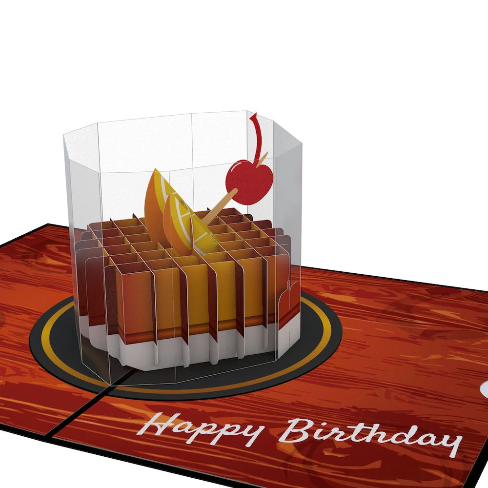 Old Fashioned Birthday Pop-Up Card and Sentiment Set - Image 3