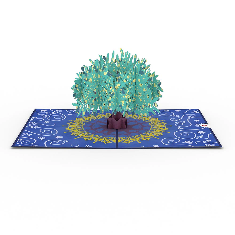 Olive Tree Pop-Up Card - Image 3