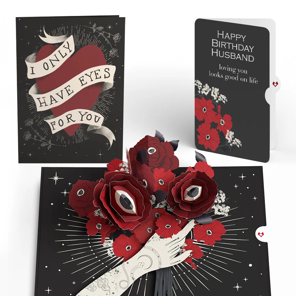 Only Have Eyes for You Birthday Pop-Up Card and Sentiment Set for Husband