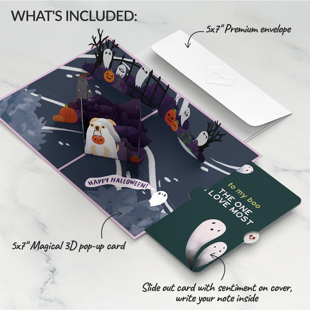 'Oohh, Spooky' Halloween Pop-Up Card and Sentiment Set - Image 2