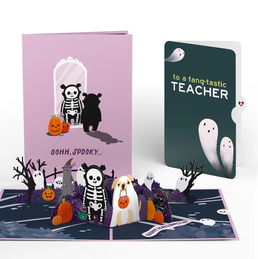 'Oohh, Spooky' Halloween Pop-Up Card and Sentiment Set for Teacher