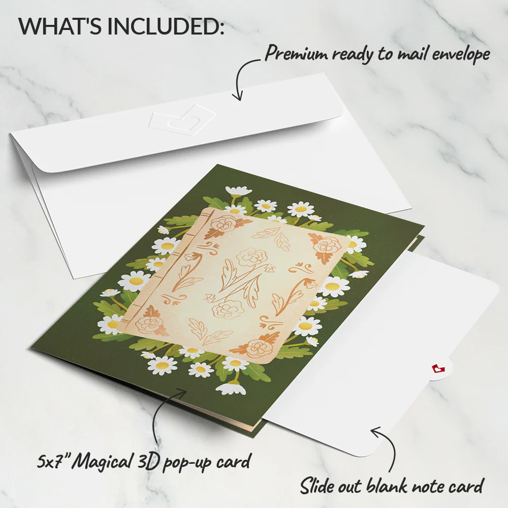 Ornate Books Pop-Up Card - Image 5