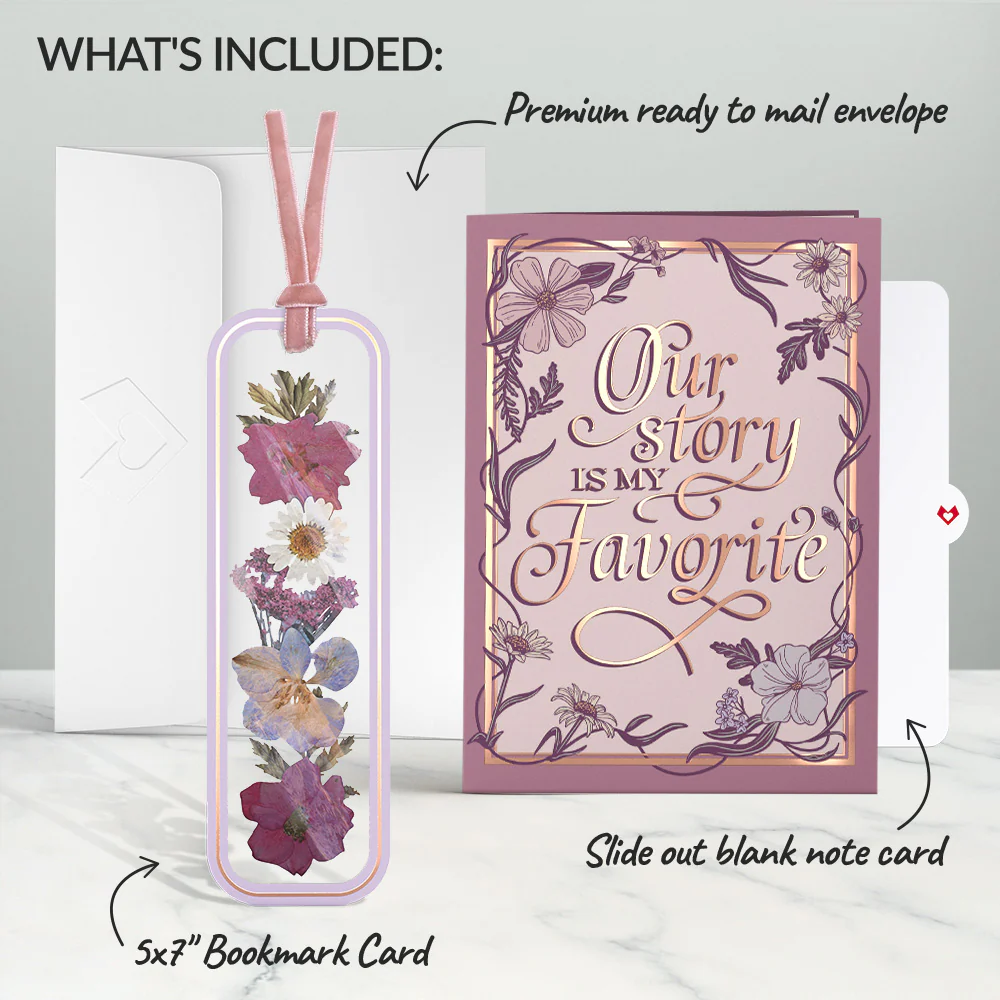 Our Story Petal Pressed™ Bookmark Card - Image 6