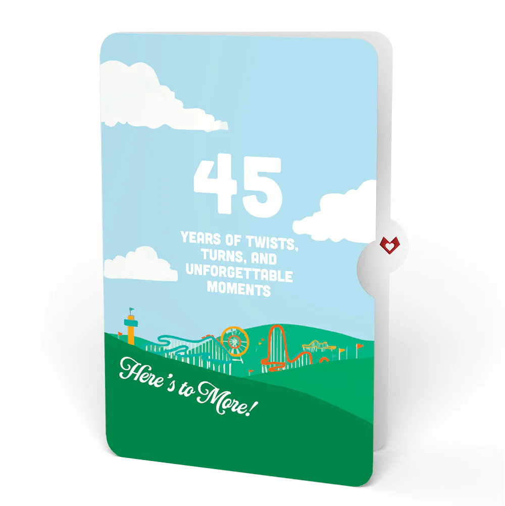 Over the Hill 45th Birthday Pop-Up Card and Sentiment Set - Image 4