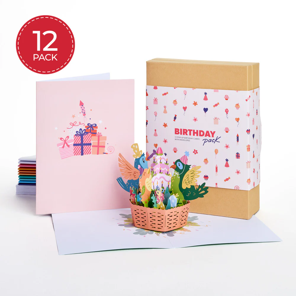 Paperpop Birthday Box Set (Assorted 12-Pack): PaperpopĀ® Card