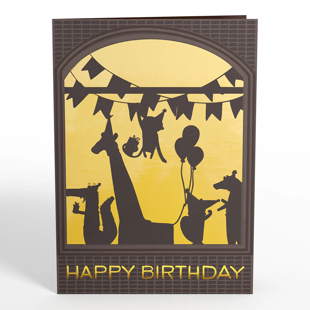 Party Animals Birthday Pop-Up Card - Image 5