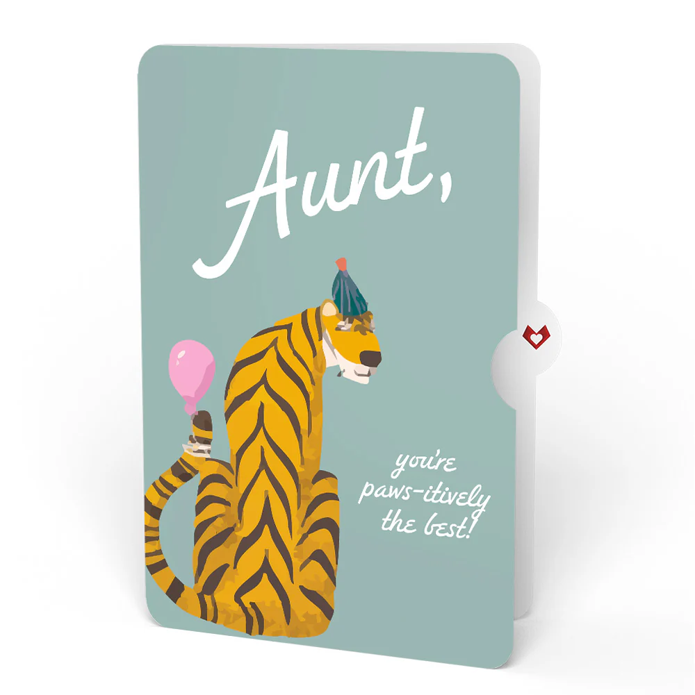 Party Animals Birthday Pop-Up Card and Sentiment Set for Aunt - Image 4