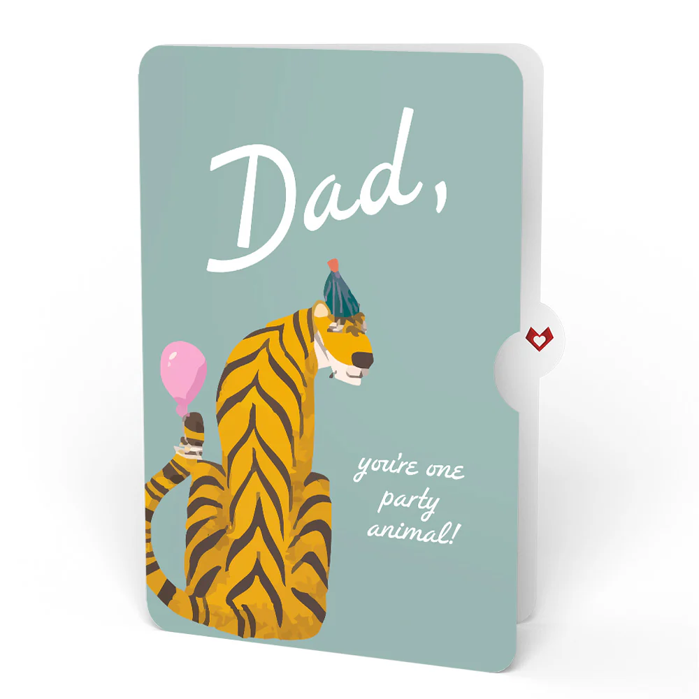 Party Animals Birthday Pop-Up Card and Sentiment Set for Dad - Image 4