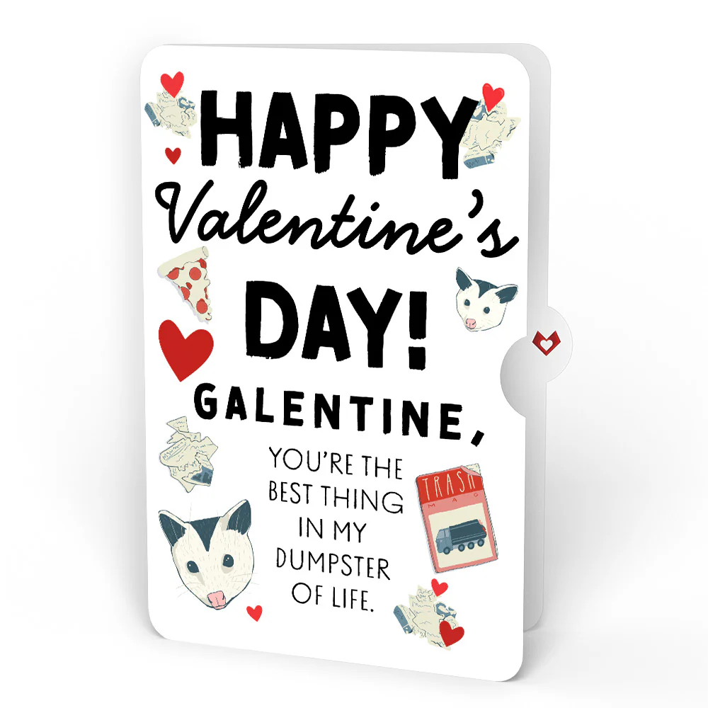 Party Possums Galentine Glitter Bouquet and Sentiment Set for Friend - Image 4