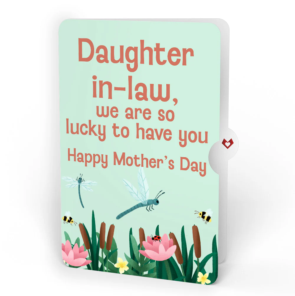 Peaceful Dragonfly Mother’s Day HeartFelt Charm Card™ and Sentiment Set for Daughter-in-law - Image 4