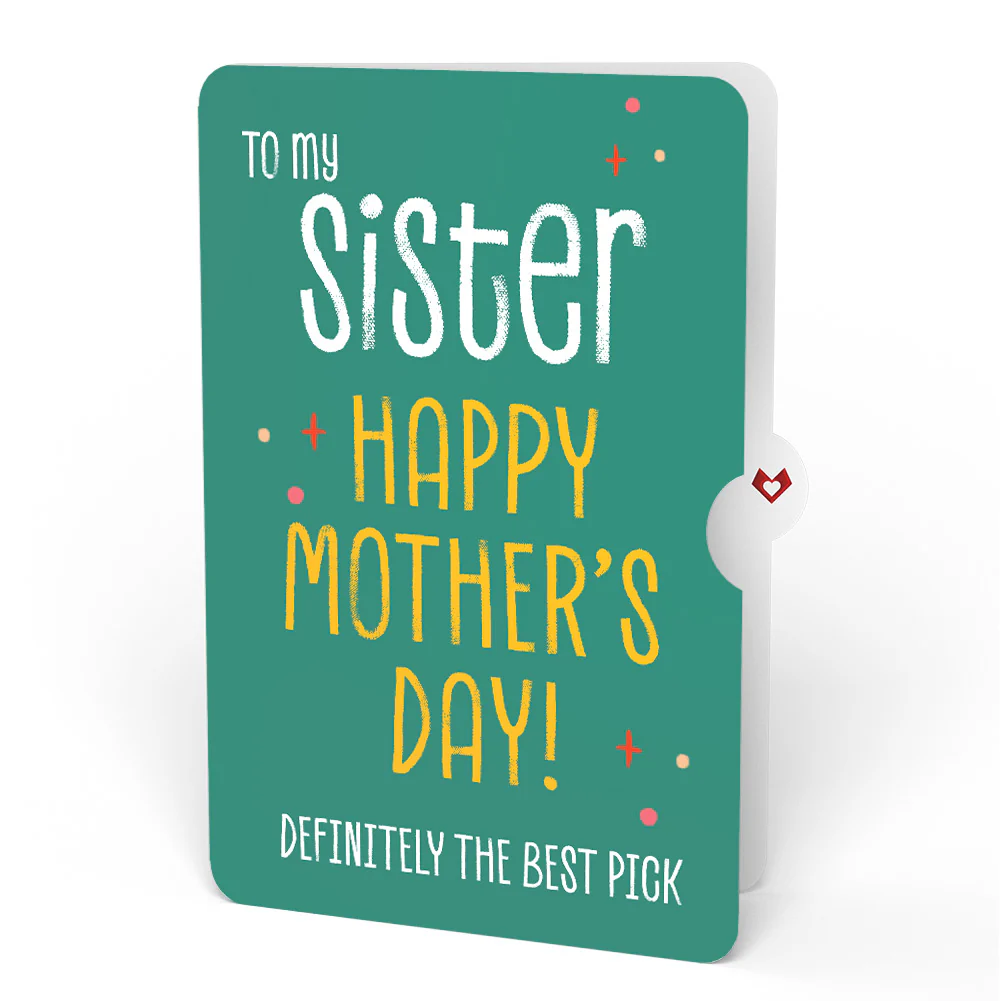 Pick You Every Time Mother’s Day Pop-Up Card and Sentiment Set for Sister - Image 4