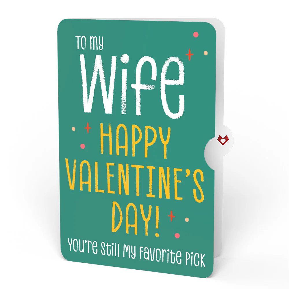 Pick You Every Time Valentine Pop-Up Card and Sentiment Set for Wife - Image 4