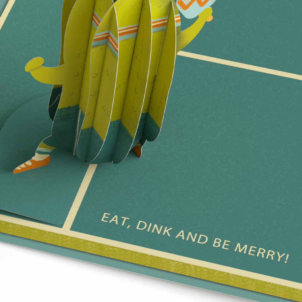 Pickleball Birthday Baller Pop-Up Card - Image 3