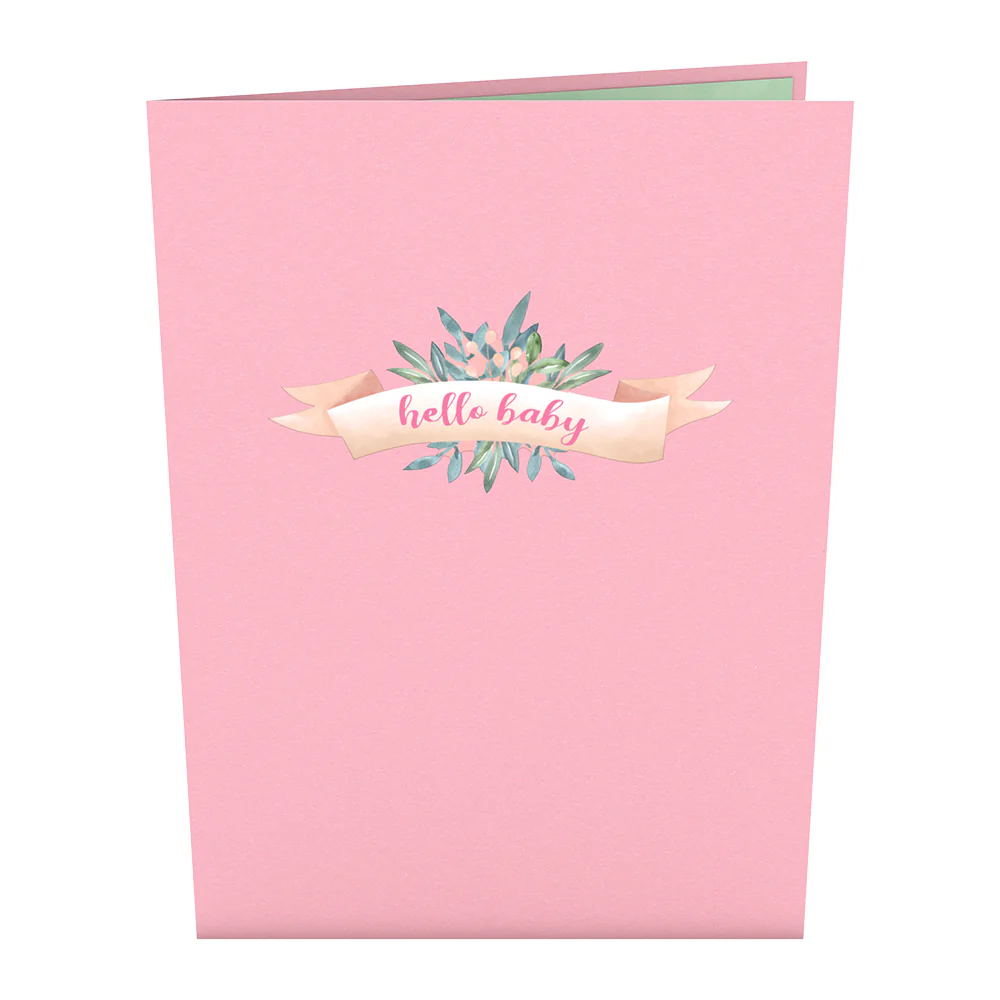Pink Baby Carriage Pop-Up Card - Image 4