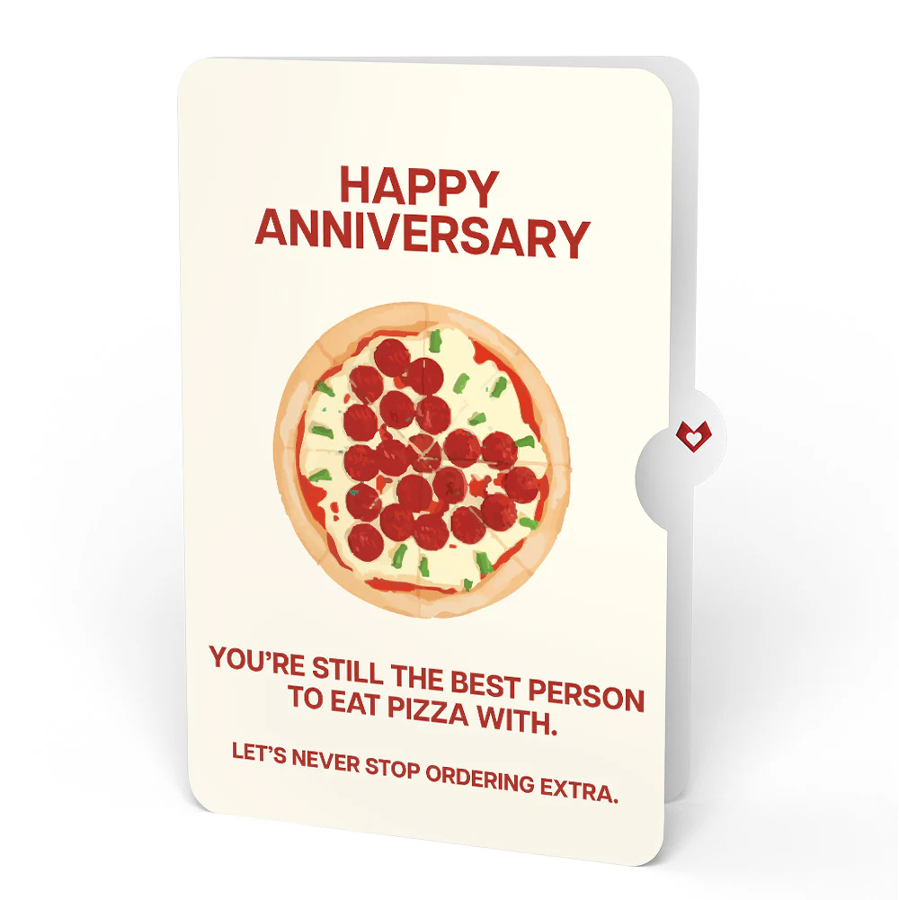 Pizza Love Anniversary Pop-Up Card and Sentiment Set - Image 4