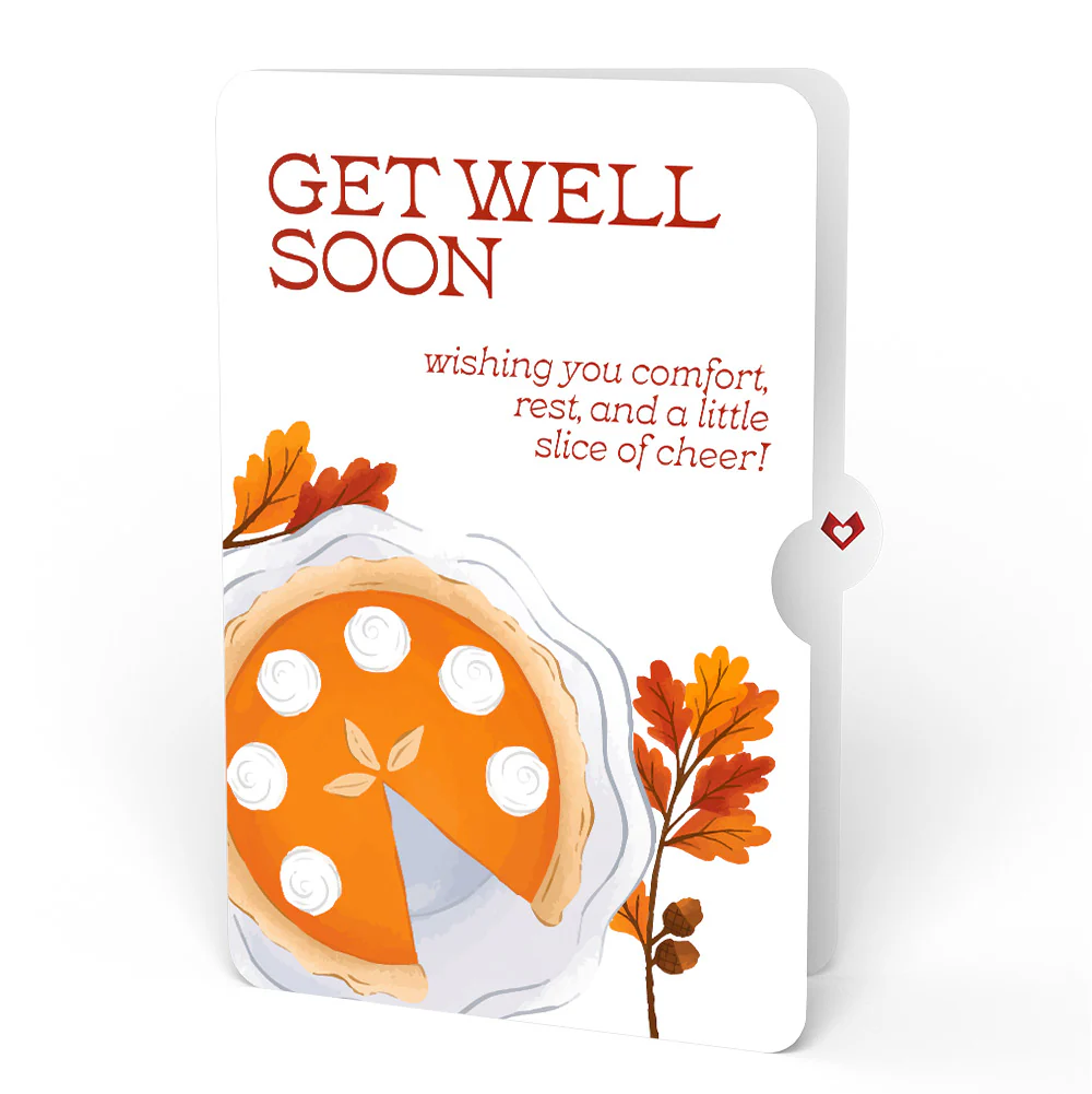 Pumpkin Pie Get Well Soon Pop-Up Card and Sentiment Set - Image 4