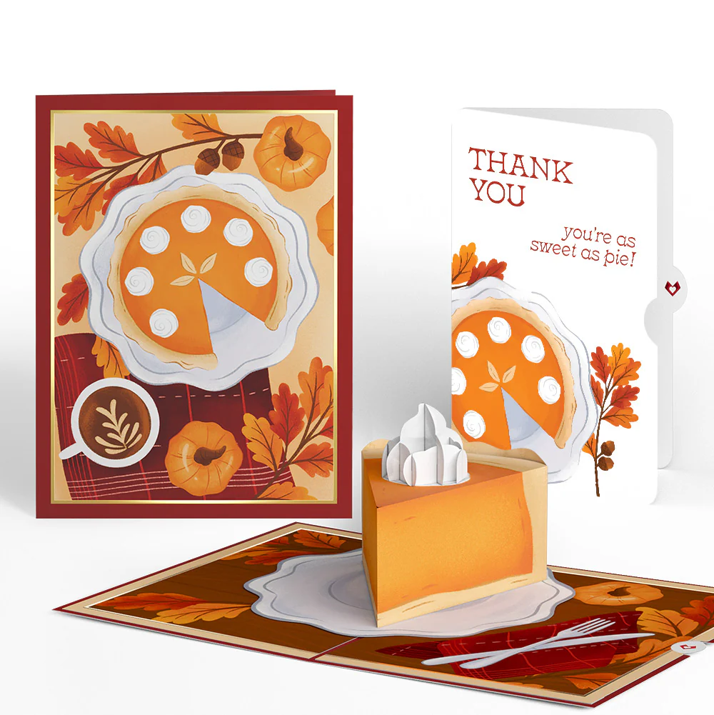 Pumpkin Pie Thank You Pop-Up Card and Sentiment Set