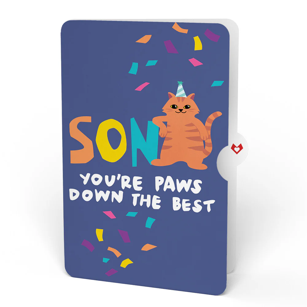Purr-fect Cat Birthday Bouquet and Sentiment Set for Son - Image 4