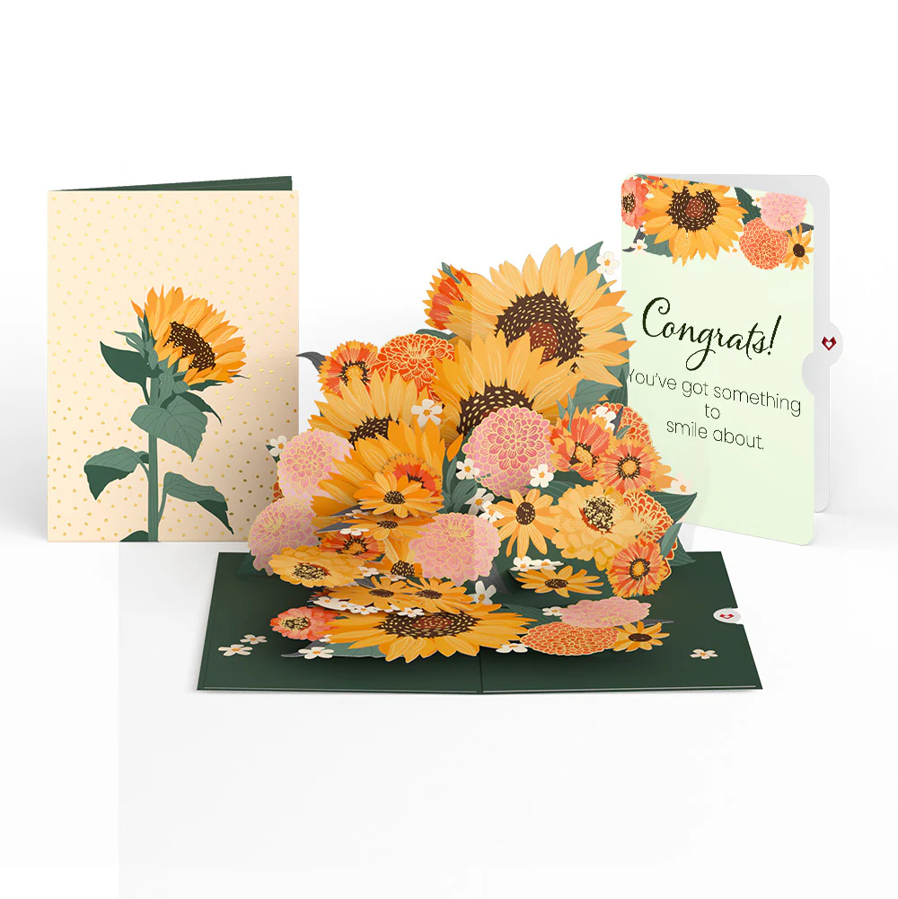 Radiant Sunflowers Congratulations Pop-Up Card and Sentiment Set