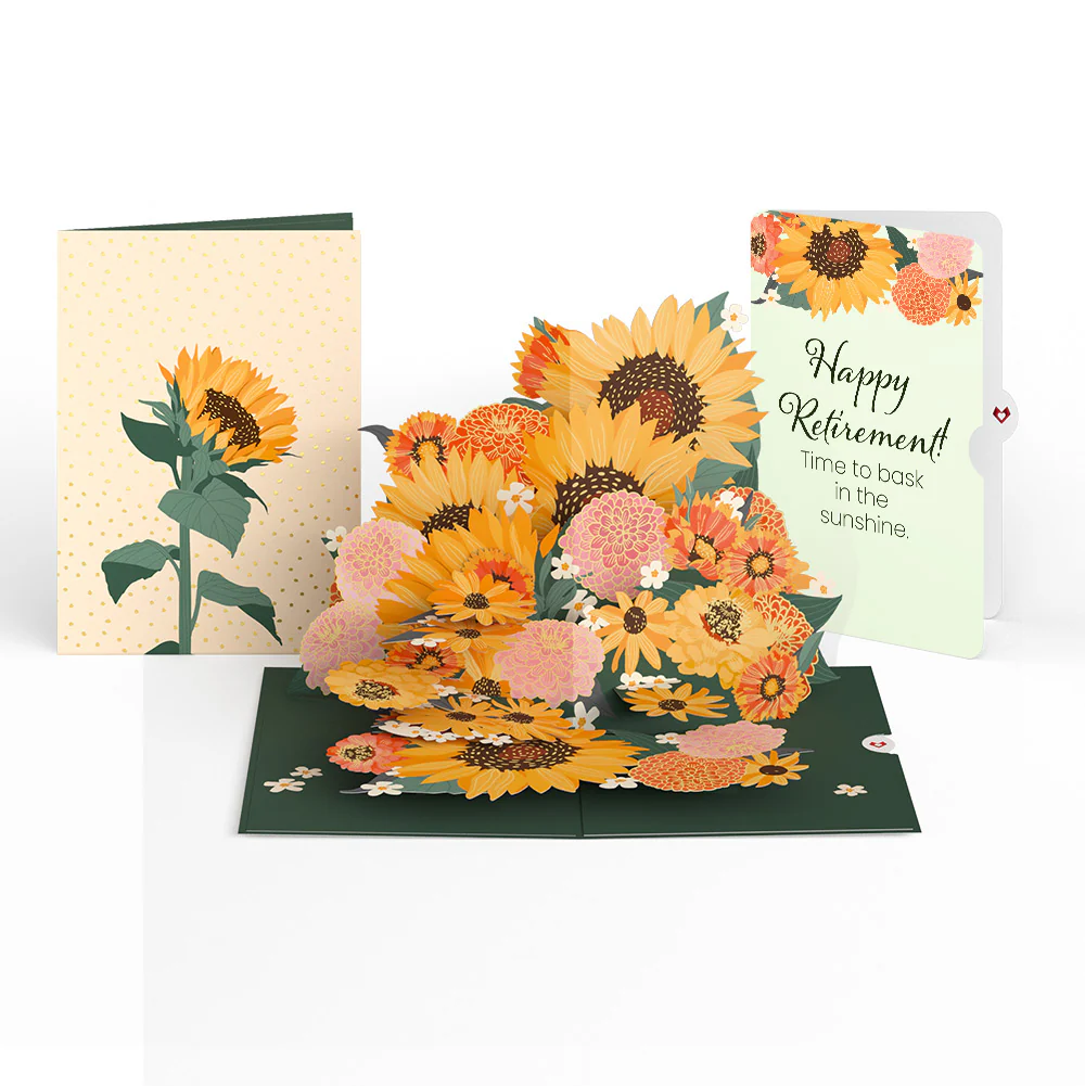 Radiant Sunflowers Retirement Pop-Up Card and Sentiment Set