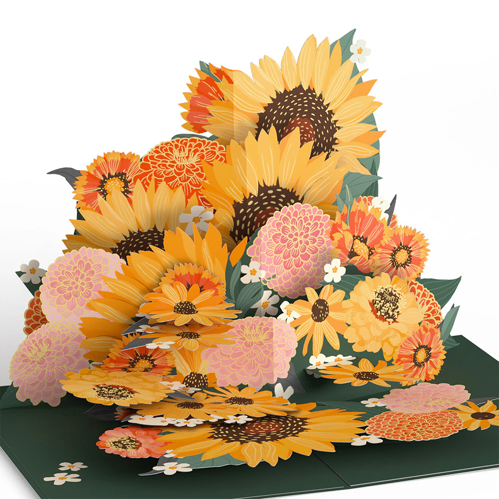 Radiant Sunflowers Retirement Pop-Up Card and Sentiment Set - Image 3