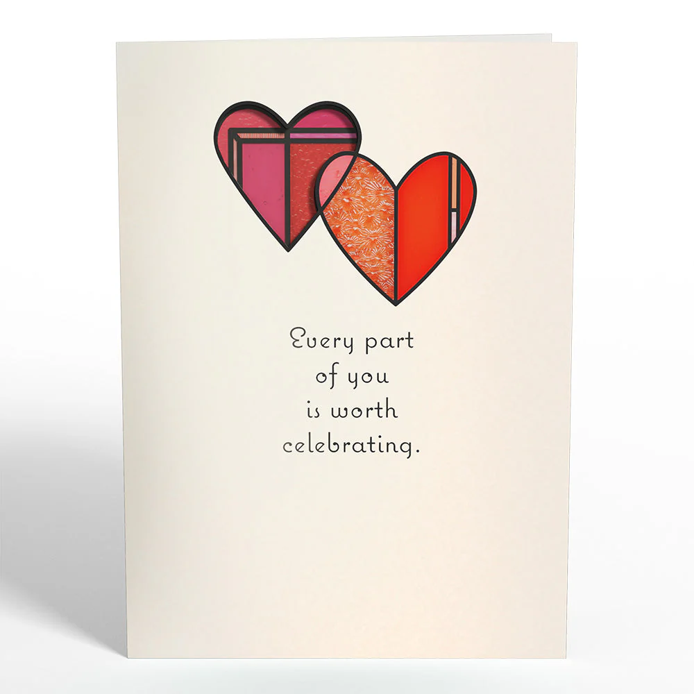 Rainbow Hearts Suncatcher Card - Image 5