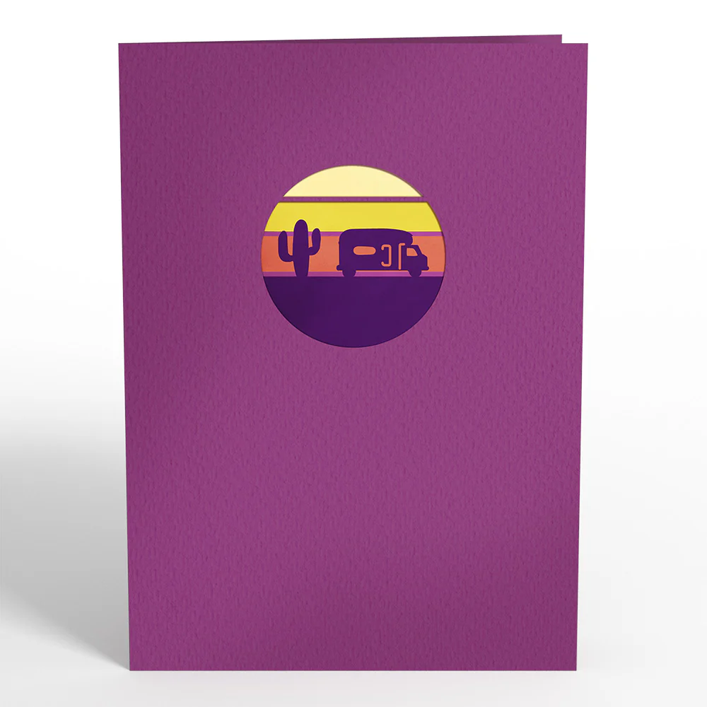 Retro Camper Pop-Up Card - Image 4