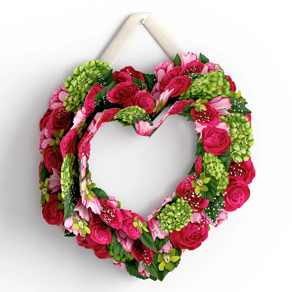 Rose Heart Wreath - Image 3