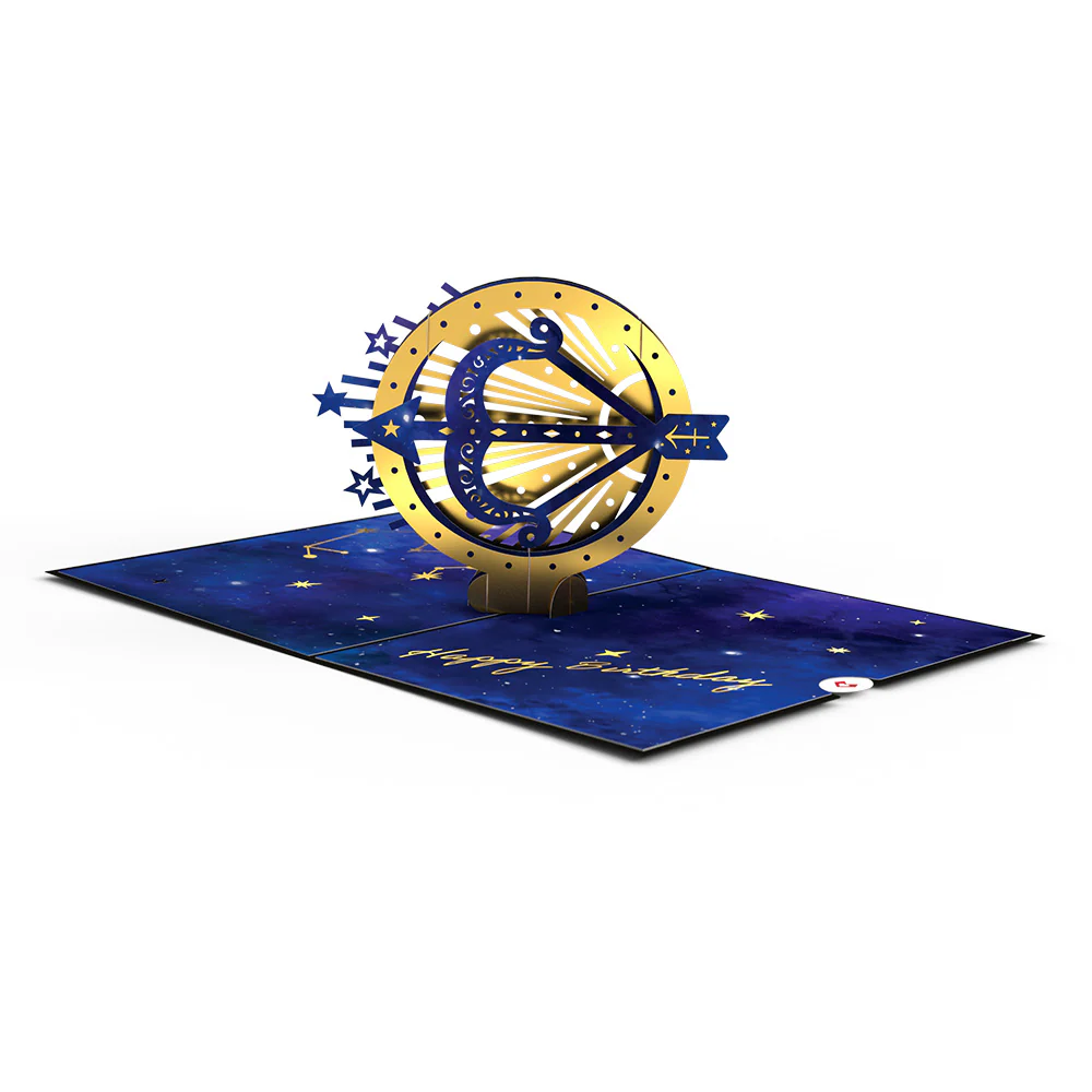 Sagittarius Zodiac Birthday Pop-Up Card - Image 3