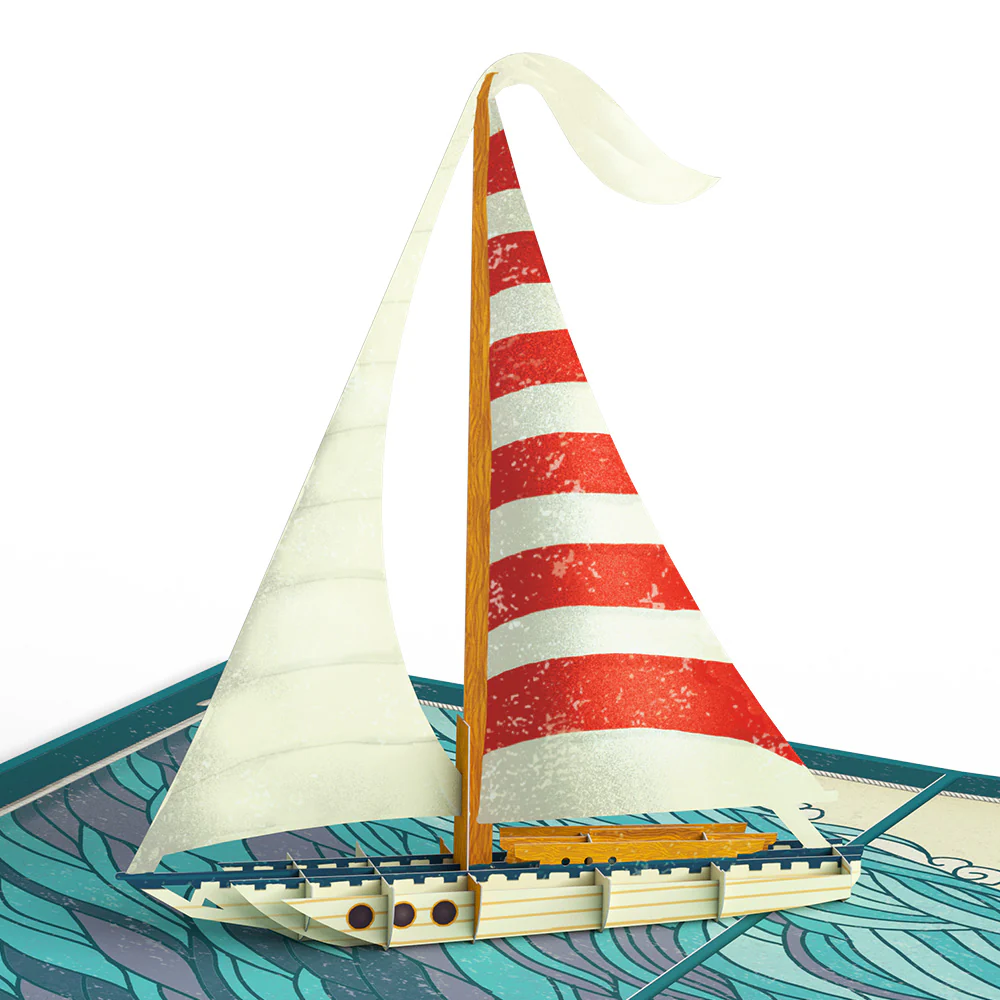 Sailboat on the Horizon Anniversary Pop-Up Card and Sentiment Set - Image 3
