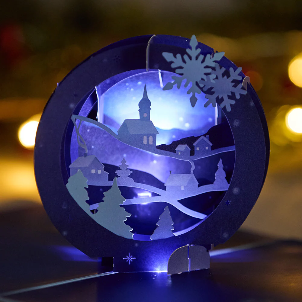 Season of Light Winter Village Light-Up Pop-Up Card - Image 2
